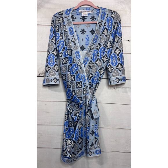 Gretchen Scott Dresses & Skirts - Gretchen Scott Dress Size MED Wrap Dress Blues Black Preppy